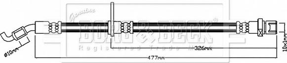 Borg & Beck BBH8842 - Flessibile del freno autozon.pro