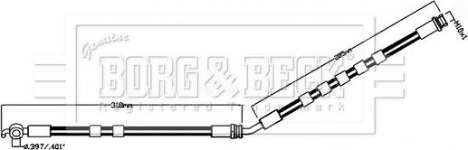 Borg & Beck BBH8854 - Flessibile del freno autozon.pro