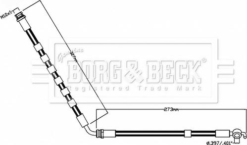 Borg & Beck BBH8853 - Flessibile del freno autozon.pro