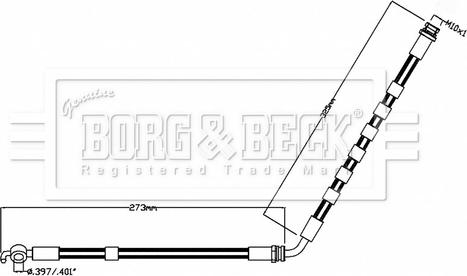 Borg & Beck BBH8852 - Flessibile del freno autozon.pro