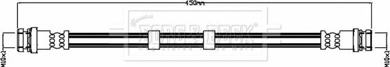 Borg & Beck BBH8819 - Flessibile del freno autozon.pro