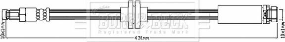 Borg & Beck BBH8814 - Flessibile del freno autozon.pro