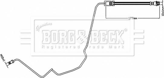 Borg & Beck BBH8817 - Flessibile del freno autozon.pro