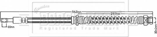 Borg & Beck BBH8883 - Flessibile del freno autozon.pro