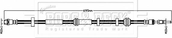 Borg & Beck BBH8839 - Flessibile del freno autozon.pro