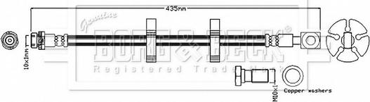 Borg & Beck BBH8828 - Flessibile del freno autozon.pro