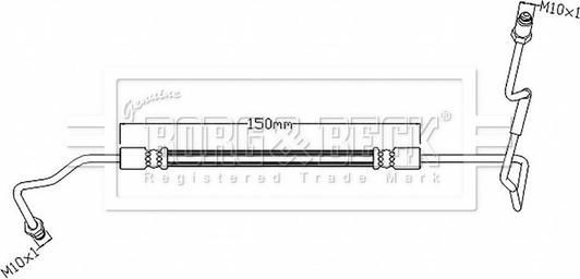 Borg & Beck BBH8877 - Flessibile del freno autozon.pro