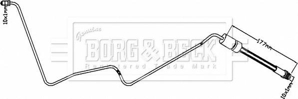 Borg & Beck BBH8354 - Flessibile del freno autozon.pro