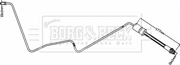 Borg & Beck BBH8355 - Flessibile del freno autozon.pro