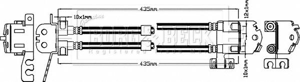 Borg & Beck BBH8305 - Flessibile del freno autozon.pro