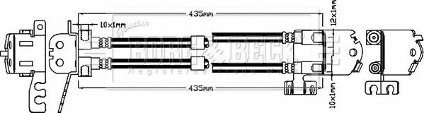 Borg & Beck BBH8306 - Flessibile del freno autozon.pro