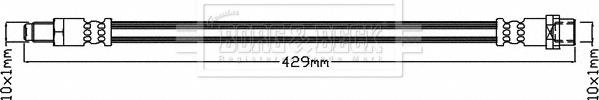 Borg & Beck BBH8389 - Flessibile del freno autozon.pro