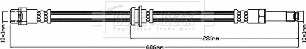 Borg & Beck BBH8330 - Flessibile del freno autozon.pro