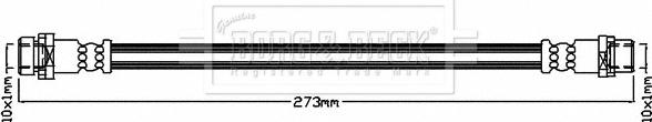 Borg & Beck BBH8323 - Flessibile del freno autozon.pro