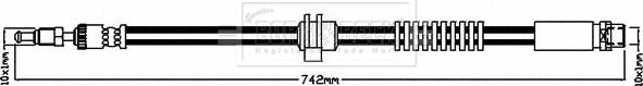 Borg & Beck BBH8322 - Flessibile del freno autozon.pro