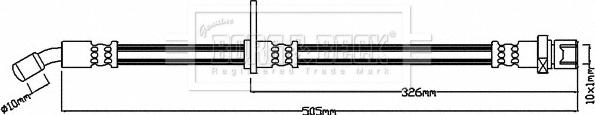 Borg & Beck BBH8260 - Flessibile del freno autozon.pro