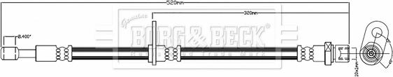 Borg & Beck BBH8206 - Flessibile del freno autozon.pro