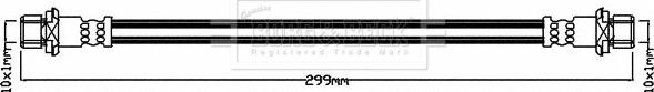 Borg & Beck BBH8228 - Flessibile del freno autozon.pro