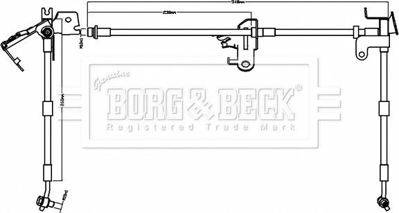 Borg & Beck BBH8740 - Flessibile del freno autozon.pro