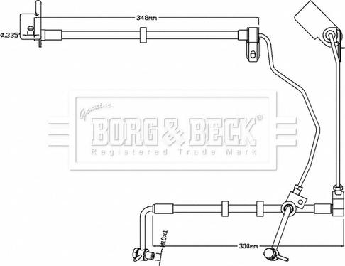 Borg & Beck BBH8741 - Flessibile del freno autozon.pro