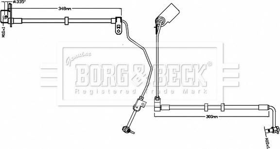 Borg & Beck BBH8742 - Flessibile del freno autozon.pro