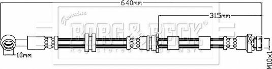 Borg & Beck BBH8754 - Flessibile del freno autozon.pro