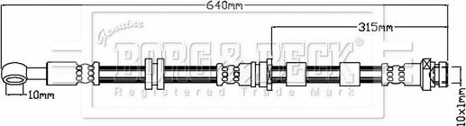 Borg & Beck BBH8755 - Flessibile del freno autozon.pro