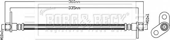 Borg & Beck BBH8756 - Flessibile del freno autozon.pro