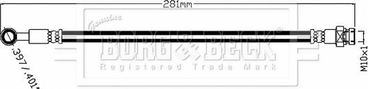 Borg & Beck BBH8758 - Flessibile del freno autozon.pro