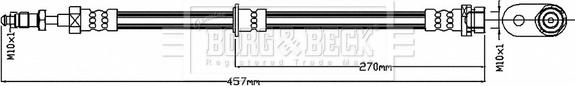 Borg & Beck BBH8705 - Flessibile del freno autozon.pro