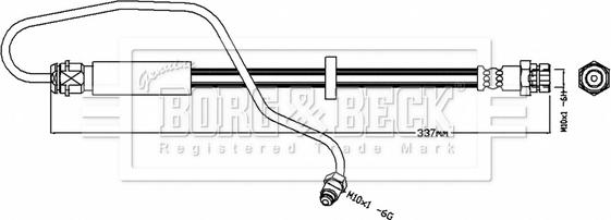 Borg & Beck BBH8716 - Flessibile del freno autozon.pro