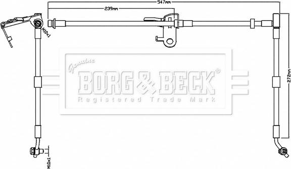 Borg & Beck BBH8738 - Flessibile del freno autozon.pro