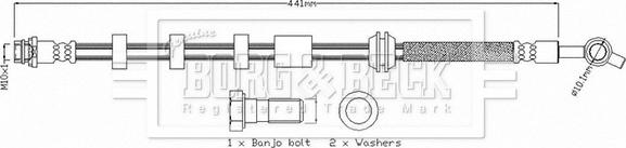 Borg & Beck BBH8733 - Flessibile del freno autozon.pro