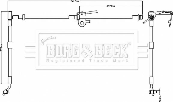 Borg & Beck BBH8737 - Flessibile del freno autozon.pro