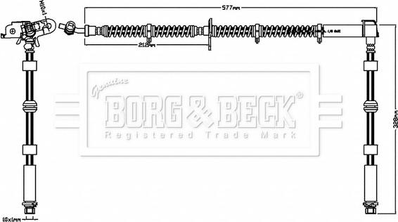 Borg & Beck BBH8720 - Flessibile del freno autozon.pro