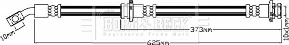 Borg & Beck BBH8727 - Flessibile del freno autozon.pro