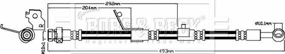 Borg & Beck BBH8774 - Flessibile del freno autozon.pro