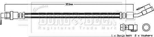 Borg & Beck BBH8776 - Flessibile del freno autozon.pro