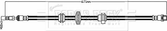 Borg & Beck BBH8777 - Flessibile del freno autozon.pro