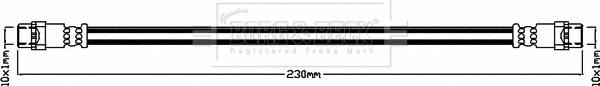 Borg & Beck BBH7994 - Flessibile del freno autozon.pro