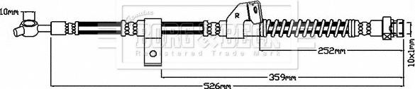 Borg & Beck BBH7940 - Flessibile del freno autozon.pro