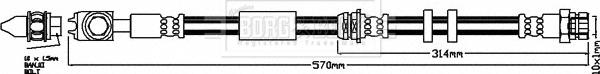 Borg & Beck BBH7960 - Flessibile del freno autozon.pro