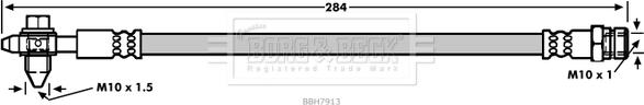 Borg & Beck BBH7913 - Flessibile del freno autozon.pro