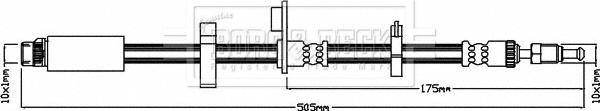 Borg & Beck BBH7984 - Flessibile del freno autozon.pro