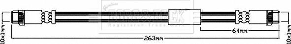 Borg & Beck BBH7985 - Flessibile del freno autozon.pro