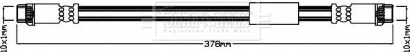 Borg & Beck BBH7986 - Flessibile del freno autozon.pro