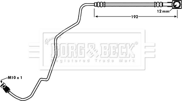 Borg & Beck BBH7936 - Flessibile del freno autozon.pro