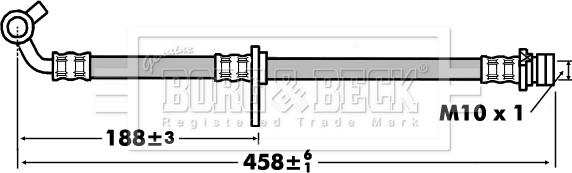 Borg & Beck BBH7442 - Flessibile del freno autozon.pro