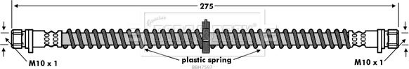 Borg & Beck BBH7597 - Flessibile del freno autozon.pro