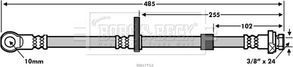 Borg & Beck BBH7554 - Flessibile del freno autozon.pro